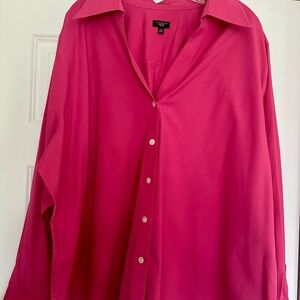 Talbots Fuchsia Blouse
